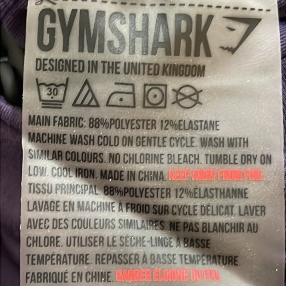 Gymshark Drawstring Cords Crop Top like new sz M - Picture 6 of 6